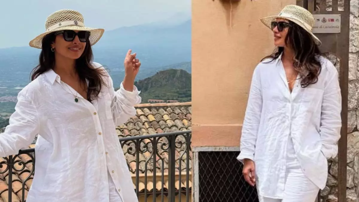 Priyanka Chopra ने अपनी गर्मियों की छुट्टियों के लिए टोपी और धूप के चश्मे के साथ सफ़ेद रंग का चयन किया Priyanka Chopra ने अपनी गर्मियों की छुट्टियों के लिए टोपी और धूप के चश्मे के साथ सफ़ेद रंग का चयन किया