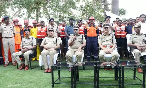 राज्य के DGP  ने टीजीएसपी कर्मियों द्वारा एसडीआरएफ का प्रदर्शन देखा