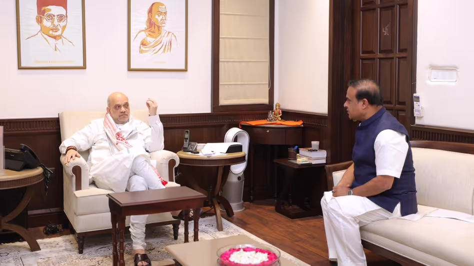हिमंत बिस्वा सरमा-अमित शाह ने Assam मामलों, पंचायत चुनाव जीत पर चर्चा की