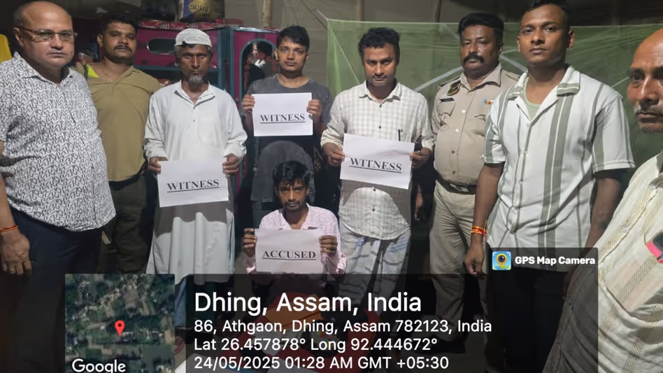 Assam : धींग पुलिस ने प्रतिबंधित नशीले पदार्थों के साथ ड्रग तस्कर को पकड़ा