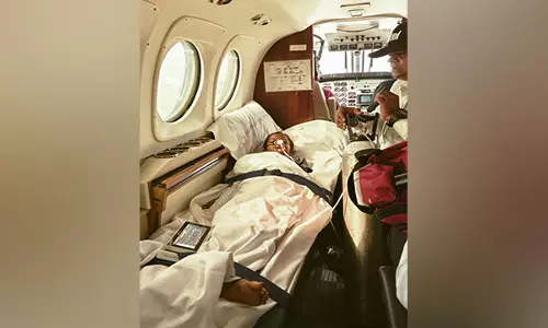 Bhopal की सात वर्षीय बच्ची को गंभीर लीवर की समस्या के चलते पीएम श्री एयर एम्बुलेंस सेवा के जरिए दिल्ली लाया गया Bhopal की सात वर्षीय बच्ची को गंभीर लीवर की समस्या के चलते पीएम श्री एयर एम्बुलेंस सेवा के जरिए दिल्ली लाया गया
