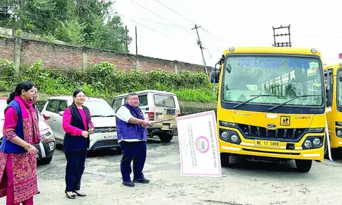 Nagaland : छात्र परिवहन को बढ़ावा देने के लिए 5 कॉलेज बसों को हरी झंडी दिखाई गई