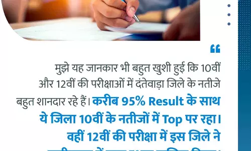PM मोदी ने दंतेवाड़ा के टॉपर स्टूडेंट्स की तारीफ की PM मोदी ने दंतेवाड़ा के टॉपर स्टूडेंट्स की तारीफ की