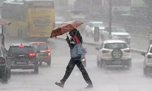 Karnataka : भारी बारिश, नदी का जलस्तर बढ़ा