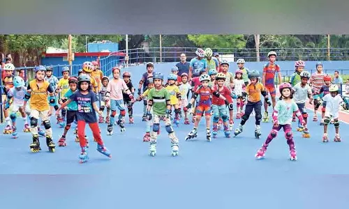 रोलर स्केटिंग के लिए GHMC ग्रीष्मकालीन शिविर को अच्छी प्रतिक्रिया मिली