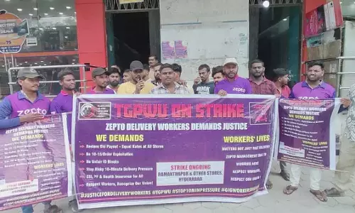 Zepto के खिलाफ हड़ताल का छठा दिन, कंपनी पर प्रदर्शनकारियों के पहचान पत्र रोकने का आरोप