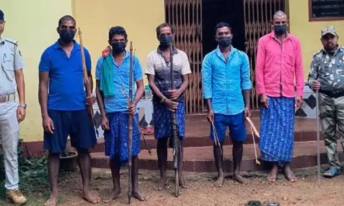 बालासोर के कुलडीहा अभ्यारण्य में 5 हथियारबंद शिकारी पकड़े गए