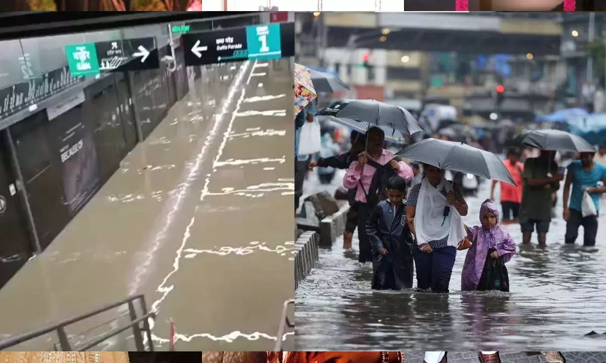 Mumbai में बारिश का रेड अलर्ट जारी, दरिया बना मुंबई अंडरग्राउंड मेट्रो स्टेशन Mumbai में बारिश का रेड अलर्ट जारी, दरिया बना मुंबई अंडरग्राउंड मेट्रो स्टेशन