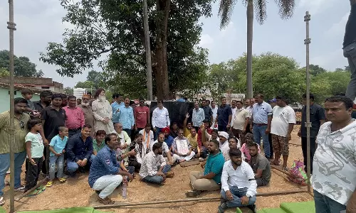 अमित जोगी आमरण अनशन में बैठे, पिता की प्रतिमा खंडित करने से दुखी
