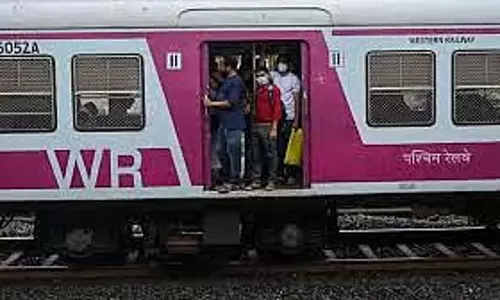 परेल स्टेशन के पास पटरियों पर पेड़ की शाखाएं गिरने से पश्चिमी रेलवे की धीमी लाइन सेवाएं प्रभावित परेल स्टेशन के पास पटरियों पर पेड़ की शाखाएं गिरने से पश्चिमी रेलवे की धीमी लाइन सेवाएं प्रभावित