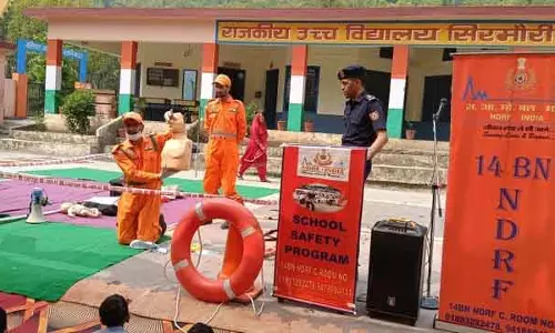 NDRF ने सिरमौरी ताल में आपदा प्रबंधन जागरूकता अभियान चलाया