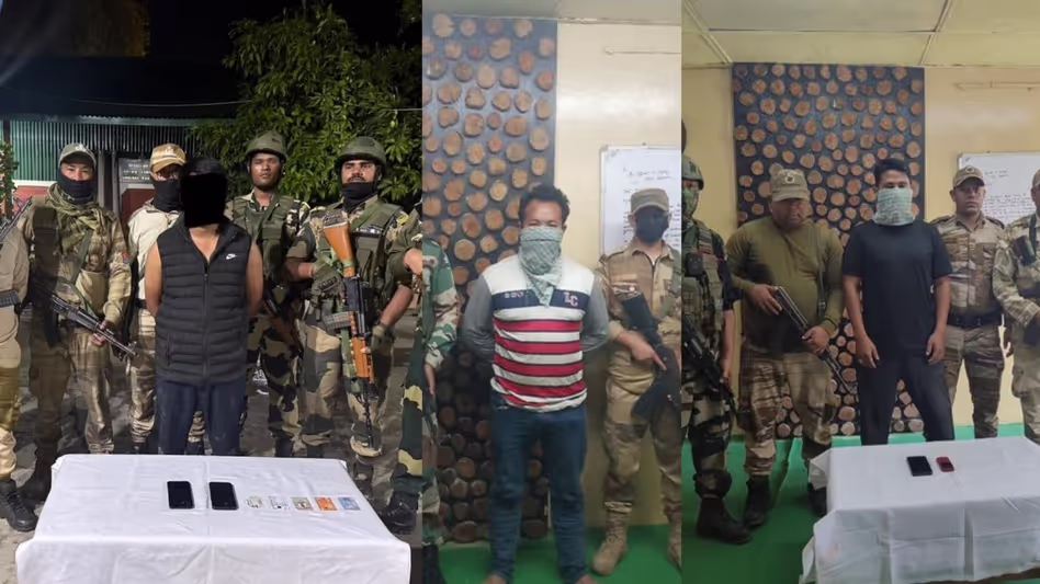 Manipur पुलिस ने राज्यव्यापी कार्रवाई में तीन उग्रवादी जबरन वसूली करने वालों को गिरफ्तार
