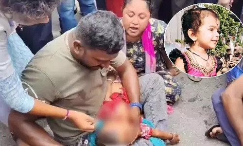 वाहन निरीक्षण के दौरान मांड्या ट्रैफिक पुलिस की गलती, 3 साल की बच्ची की मौत