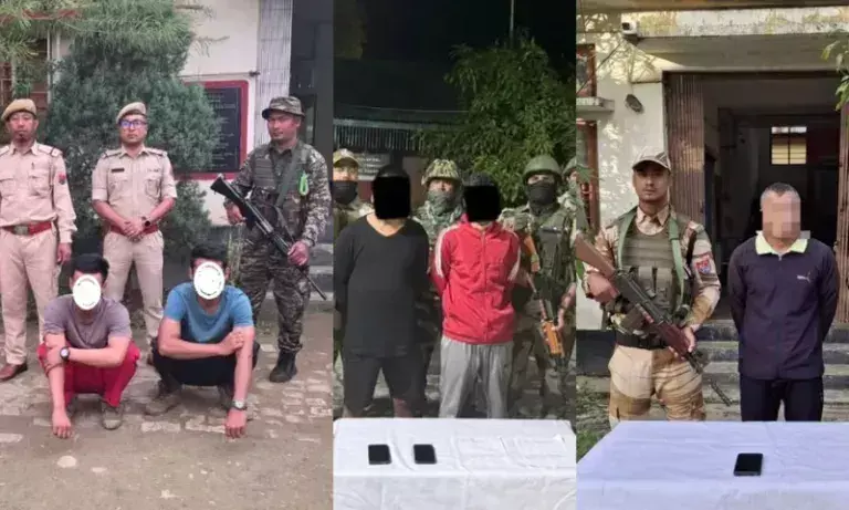 Manipur में तीन उग्रवादी समूहों के पांच उग्रवादी गिरफ्तार Manipur में तीन उग्रवादी समूहों के पांच उग्रवादी गिरफ्तार