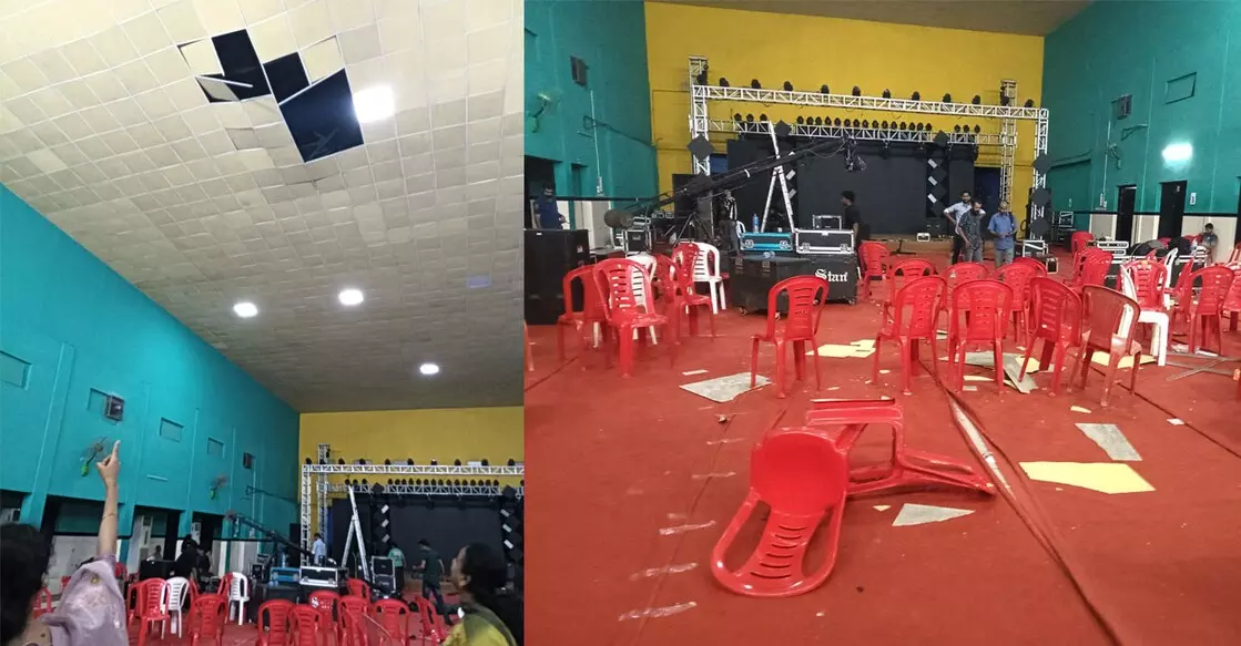 Kochi में डांस ऑडिशन के दौरान छत गिरने से 2 बच्चों समेत तीन लोग घायल Kochi में डांस ऑडिशन के दौरान छत गिरने से 2 बच्चों समेत तीन लोग घायल
