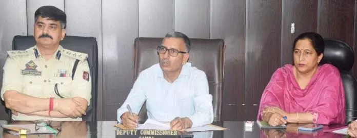 DC सांबा ने बाबा चमलियाल-बाबा सिद्ध गोरिया मेलों की तैयारियों की समीक्षा की DC सांबा ने बाबा चमलियाल-बाबा सिद्ध गोरिया मेलों की तैयारियों की समीक्षा की