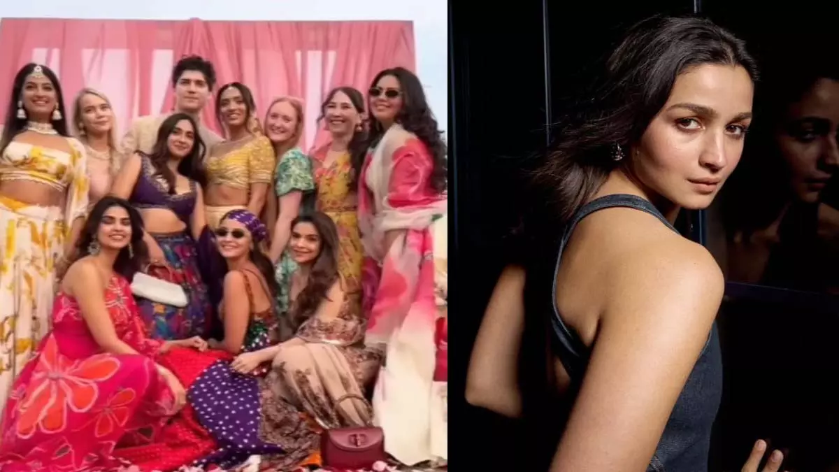 Alia Bhatt ने बांधनी लहंगे और दुपट्टे को दिया बोहो ट्विस्ट- गुजराती Alia Bhatt ने बांधनी लहंगे और दुपट्टे को दिया बोहो ट्विस्ट- गुजराती