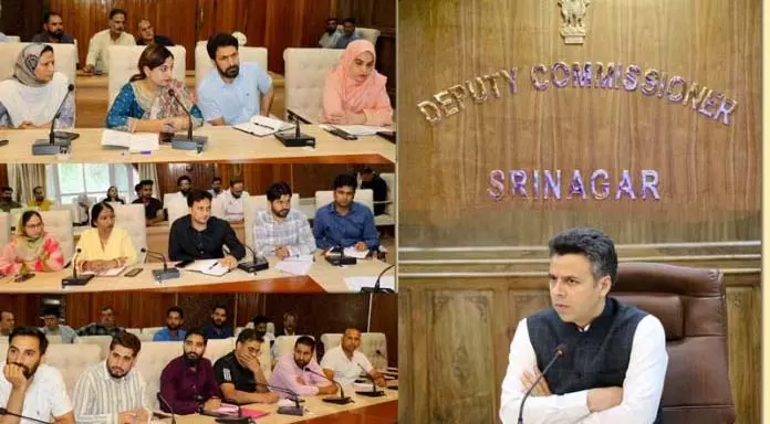 DC श्रीनगर ने मिशन युवा के कार्यान्वयन की प्रगति की समीक्षा की DC श्रीनगर ने मिशन युवा के कार्यान्वयन की प्रगति की समीक्षा की