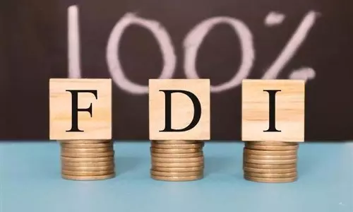 2024-25 में FDI 13% बढ़कर 50 अरब डॉलर, Q4 में 24.5% की गिरावट 2024-25 में FDI 13% बढ़कर 50 अरब डॉलर, Q4 में 24.5% की गिरावट