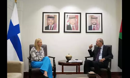 Jordan, फिनलैंड ने द्विपक्षीय संबंधों और गाजा युद्धविराम प्रयासों पर चर्चा की Jordan, फिनलैंड ने द्विपक्षीय संबंधों और गाजा युद्धविराम प्रयासों पर चर्चा की