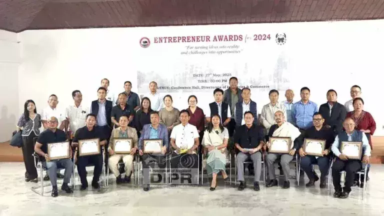 Nagaland :  7 नागा उद्यमियों को पुरस्कार प्राप्त हुआ