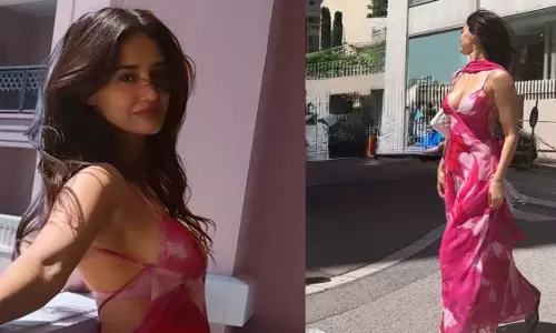 Disha Patani ने बोल्ड हॉट पिंक बैकलेस ड्रेस और ब्रालेट में बिखेरा समर वाइब्स का जलवा बिखेरा
