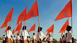 राष्ट्रीय स्वयंसेवक संघ का पथ संचलन, नागरिकों और व्यापारियों ने किया भव्य स्वागत