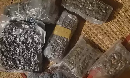थाईलैंड से हाइड्रो कैनबिस आयात करने और बेचने के आरोप में कोप्पल में 8 लोग गिरफ्तार