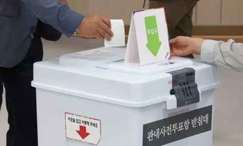 South Korea के राष्ट्रपति चुनाव के लिए प्रारंभिक मतदान शुरू
