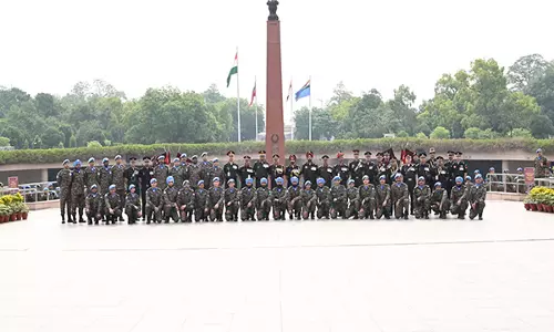 Indian Army ने 77वें संयुक्त राष्ट्र शांति सैनिक दिवस पर श्रद्धांजलि अर्पित की