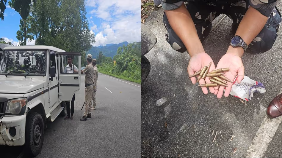 Arunachal में संयुक्त अभियान में गोला-बारूद जब्त, असम से 2 लोग हिरासत में लिए गए Arunachal में संयुक्त अभियान में गोला-बारूद जब्त, असम से 2 लोग हिरासत में लिए गए
