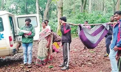 Andhra : तेज़ हवा में 6 किमी पैदल चले