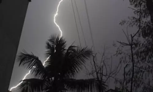 आम पेड़ में गिरी गाज, बारिश से बचने खड़े 3 लोगों की हुई मौत