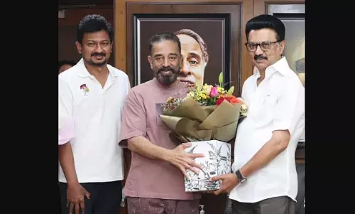 Tamil Nadu : कमल हासन ने मुख्यमंत्री एम.के. स्टालिन से मुलाकात की