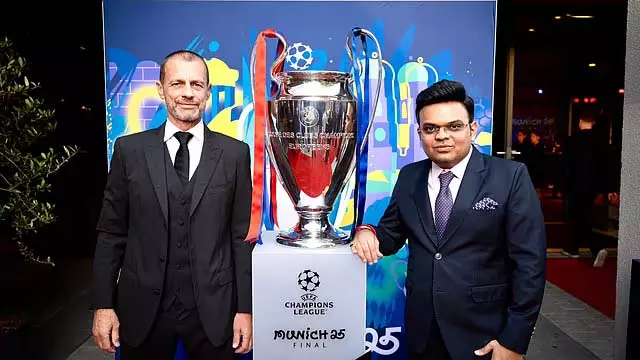 जय शाह ने UEFA अध्यक्ष से मुलाकात की जय शाह ने UEFA अध्यक्ष से मुलाकात की
