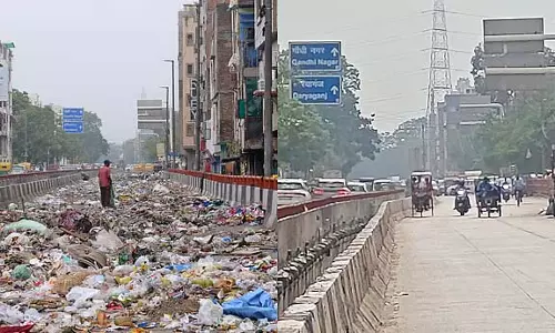 TMS रिपोर्ट के बाद बढ़ी जन प्रतिक्रिया, पूर्वी दिल्ली की सड़क से कचरा साफ