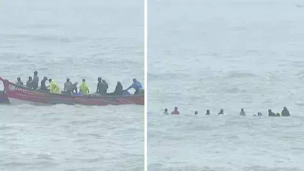 Vizhinjam से गए चार मछुआरे सुरक्षित, पांच मजदूर अब भी लापता Vizhinjam से गए चार मछुआरे सुरक्षित, पांच मजदूर अब भी लापता