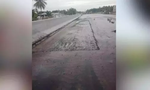 राष्ट्रीय राजमार्ग: चथन्नूर उरमविला में भी दरार