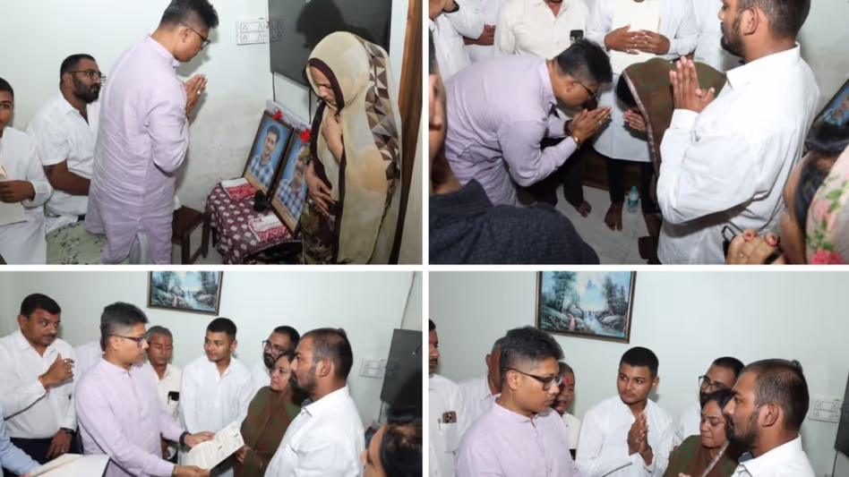 Assam के मंत्री ने पहलगाम आतंकी हमले के पीड़ितों के परिजनों से मुलाकात की