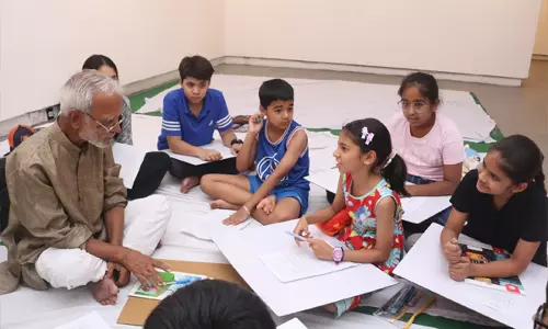 Jaipur: जवाहर कला केंद्र के समर कैंप में बच्चों की कलम से झलकी कला Jaipur: जवाहर कला केंद्र के समर कैंप में बच्चों की कलम से झलकी कला