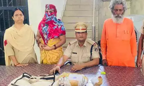 महिला और कथित साधु करते थे गांजा तस्करी, दोनों गिरफ्तार