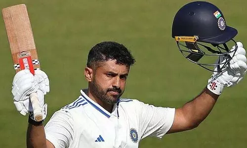 Karun Nair ने दोहरा शतक जड़कर अभ्यास मैच में भारत की टेस्ट दावेदारी मजबूत की Karun Nair ने दोहरा शतक जड़कर अभ्यास मैच में भारत की टेस्ट दावेदारी मजबूत की