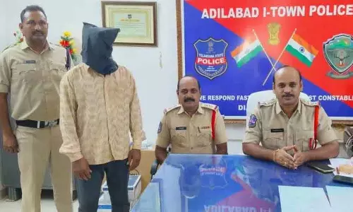 Adilabad में महिला से दुर्व्यवहार के आरोप में स्वयंभू धर्मगुरु गिरफ्तार Adilabad में महिला से दुर्व्यवहार के आरोप में स्वयंभू धर्मगुरु गिरफ्तार