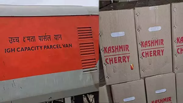 24 टन चेरी लेकर पहली पार्सल ट्रेन J&K से मुंबई के लिए रवाना हुई 24 टन चेरी लेकर पहली पार्सल ट्रेन J&K से मुंबई के लिए रवाना हुई