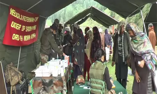 सेना ने भद्रवाह में 7,850 फीट की ऊंचाई पर खानाबदोशों के लिए स्वास्थ्य शिविर का आयोजन किया