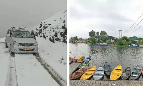 Srinagar, वसंत की बर्फ़बारी, भीगने वाली बारिश Srinagar, वसंत की बर्फ़बारी, भीगने वाली बारिश