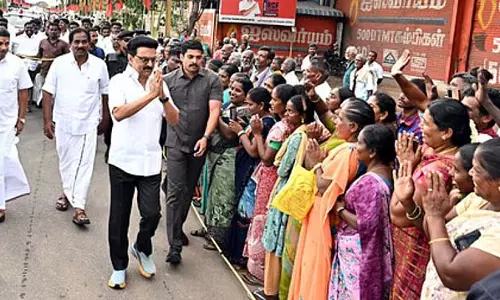 Tamil Nadu : मदुरै की सड़कों पर मुख्यमंत्री एम.के.स्टालिन की रैली
