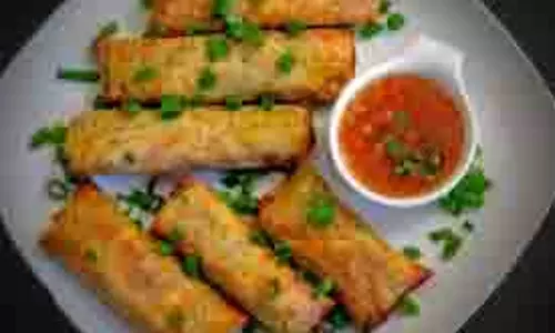 Spring rolls:    देसी स्टफिंग से बनाएं स्प्रिंग रोल