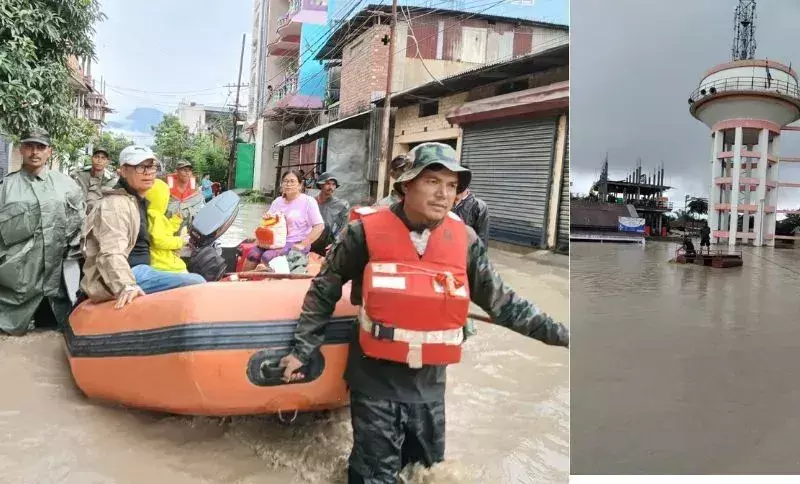 Manipur: इंफाल पूर्व और पश्चिम में बाढ़ से 1,000 से अधिक लोगों को बचाया Manipur: इंफाल पूर्व और पश्चिम में बाढ़ से 1,000 से अधिक लोगों को बचाया