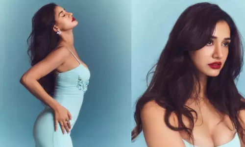 Disha Patani ने ₹3.83 लाख की बॉडीकॉन ड्रेस और बोल्ड रेड लिपस्टिक में दिखाई ग्लैमरस अदाएं